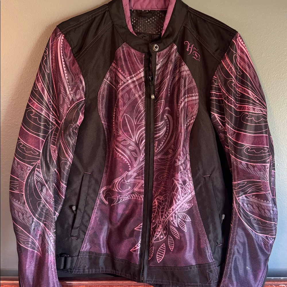 Harley-Davidson Purple and Black Jacket Mesh riding Jacket